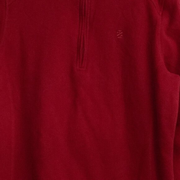 Charles River Mens Half-Zip Pullover Jacket Red Size L - Picture 3 of 8